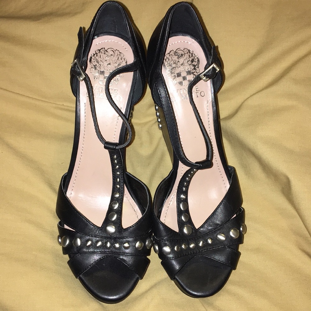 Vince Camuto Black wedge heels size 8.5
